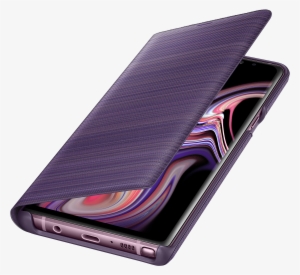 Samsung Galaxy Note 9 Led Wallet Cover Lavender Purple - Lavender Note 9