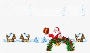 Santa Claus Transparent Decoration Vector For Gifts