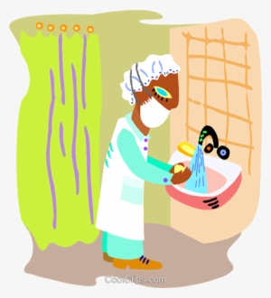 Doctor Washing Hands Before Surgery Royalty Free Vector - Doctor Washing Hands Clipart