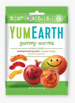 Bears Gluten Free Gummy - Yumearth, Organics, Gummy Worms, 12 Packs, 2.5 Oz (71