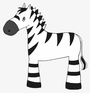 Baby Zebra Clipart Png For Kids - Dibujos Faciles De Cebras