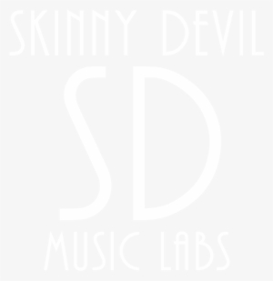 Skinny Devil Music Labs Logo White On Transparent-01 - Johns Hopkins Logo White