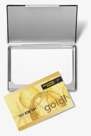 Program Western Union Gold Allows To Send Money Transfer - Wood