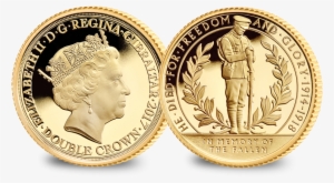 World War One Centenary The Lone Soldier Gold Coin - World War I Centenary