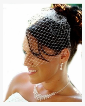 Outlet White Couture Birdcage Bridal Face Veil