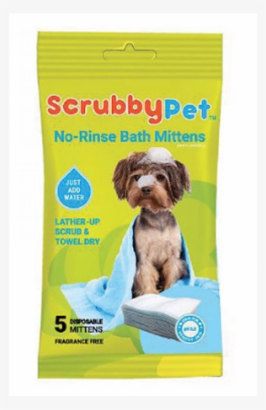The Scrubbypet™ No Rinse Bath Mitten Is The New Alternative - Scubby Pet Bath Mittens