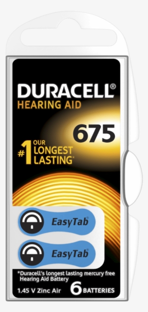 hearing aid batteries - duracell pil 675