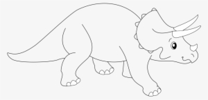 Clip Art Free Library Collection Of Triceratops - Triceratops Drawing
