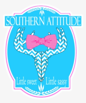 Southern Attitude Sassy Chevron Deer Skull Bow Tie