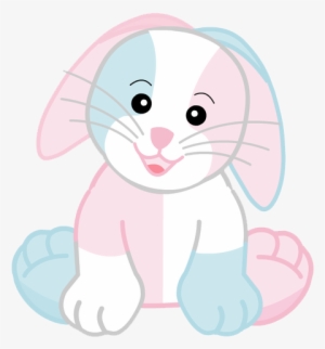 Cotton Candy Bunny Excited - Cotton Candy Rabbit Webkinz Transparent