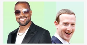 Kanye West And Mark Zuckerberg Forget Their Worries - Illustration
