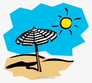 Sunny Day At The Beach Royalty Free Vector Clip Art - Praia Png