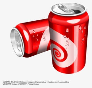 Soda Can Png Psd Detail - Flowing Soda
