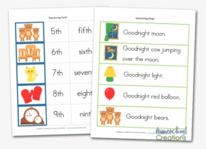 Goodnight Moon Printable Worksheets Sequencing Cards - Toddler Activities For Goodnight Moon