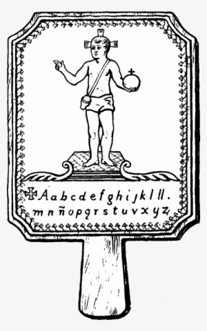 An Early Mexican Hornbook Pictured In Tuer's History - Horn Book Cartoon