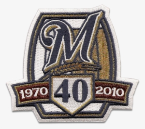 Milwaukee Brewers - Sports Logo - Patch - Patches - - Mlb Milwaukee Brewers Embroidered 40th Anniversary