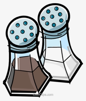 Salt And Pepper Royalty Free Vector Clip Art Illustration - Salt And Pepper Shakers Clip