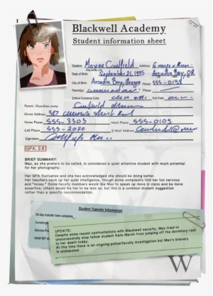Blackwell Academy Files-05 - Life Is Strange
