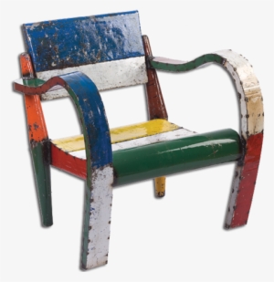 Low Lounger Chair - Recycled Chair Png