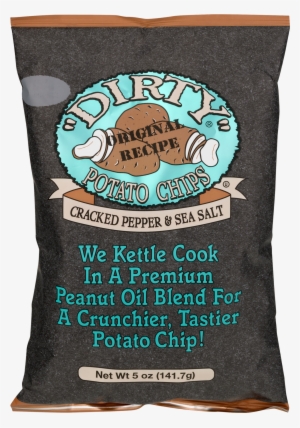 "dirty" Potato Chips Cracked Pepper & Sea Salt, - Dirty Potato Chips