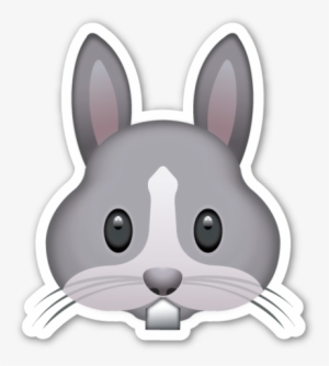Png Rabbit Face - Bunny Emoji Transparent