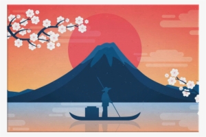 Japan Mount Fuji Cherry Blossoms Canvas Wrap Wall Art - Anakut Education Center