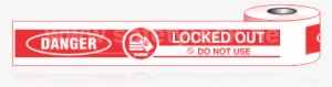 Lockout Barrier Tape - Label