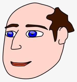 How To Set Use Head Man Light Hair Svg Vector - Receding Hairline Cartoon Character