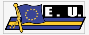 European Union Flag Car Sidekick Decal - Car