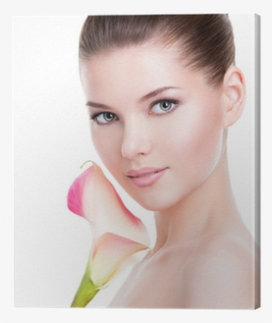 Beautiful Face Of Young Pretty Woman With Healthy Skin - Face