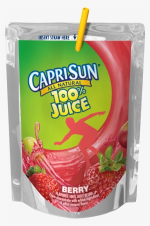 Made With No Artificial Flavors, Colors, Or Preservatives, - Capri Sun 100% Juice Blend, Fruit Punch - 6 Fl Oz