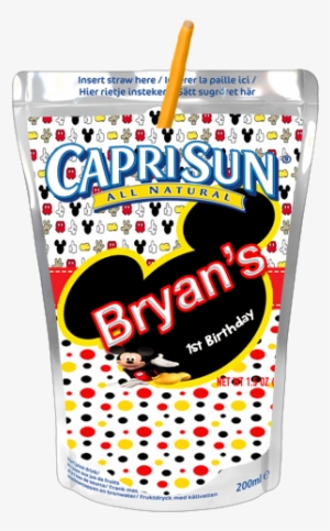 Mickey Mouse Capri Sun Label - Mickey Mouse