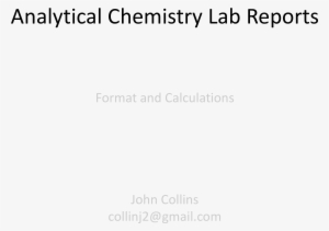 analytical chemistry lab report main image - chemistry lab title page format