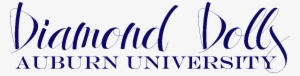 Au Diamond Dolls Al Auburn University Home Png Diamond - Calligraphy