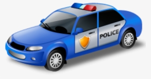 Blue Car Clipart Blue Thing - Police Car Icon