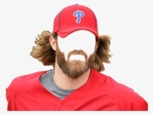 Make A Beard Transparent Santa Beard Tumblr - Red Bearded Baseball Player
