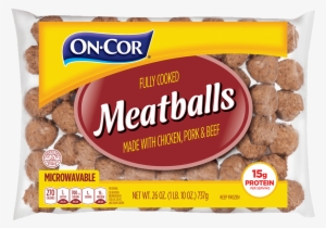 Meatballs - On-cor Meatballs 26 Oz. Bag