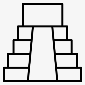 Aztec Pyramid Rubber Stamp - Icon