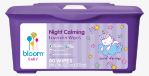 Night Calming Lavender Tub Baby Wipes Sku Bloom09 - Bloom Baby Hypoallergenic Sensitive Skin Unscented