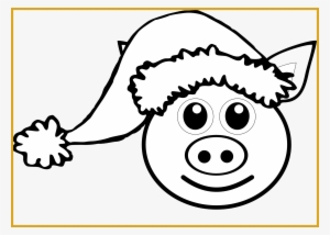 Banner Cute Head Real Vector - Christmas Hat