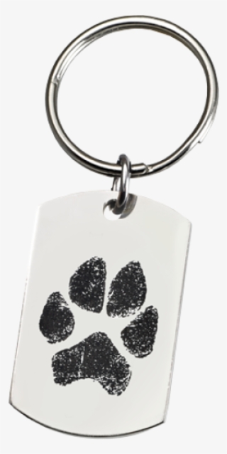 Wholesale Pet Print Key Ring - Dog Actual Dog Paw Print
