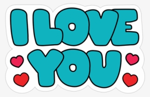 I Love You - Stiker I Love You