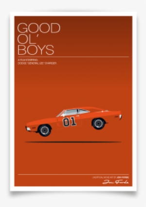 Dodge Charger 'general Lee' From The Dukes Of Hazzard - Charger General Lee Poster