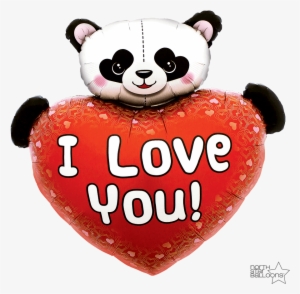 I Love You Panda Heart 36 In*