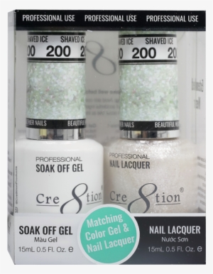 Cre8tion Matching Color Gel & Nail Lacquer 200 Shaved - Color