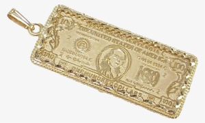 Vintage 14k Gold Large Charm / Pendant ~ $100 Dollar - Pendant
