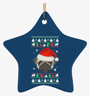 Pug Face Christmas Ornaments - Christmas Ornament