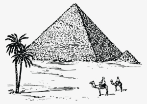 Free Clipart Of The Pyramids Of Giza - Pyramid Drawing
