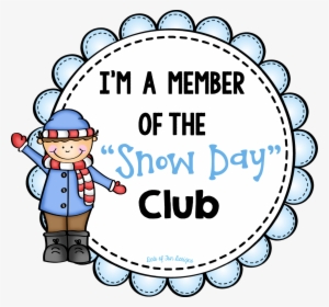 Snow Day Club And Five For Friday - Snow Day Clip Art