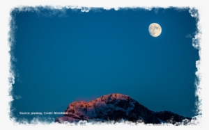 The Moon Is Not Always In The Night Sky - Royalty-free